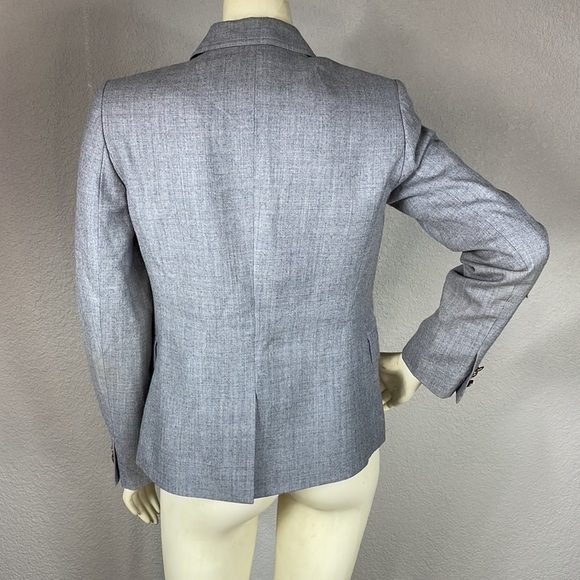 J Crew Schoolboy Blazer in Light Gray Wool Preppy Light Academia Sz 2 - Picture 4 of 14